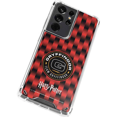 Wizarding Worlds Harry Potter Team Gryffindor Galaxy S21 Ultra 5G Clear Case